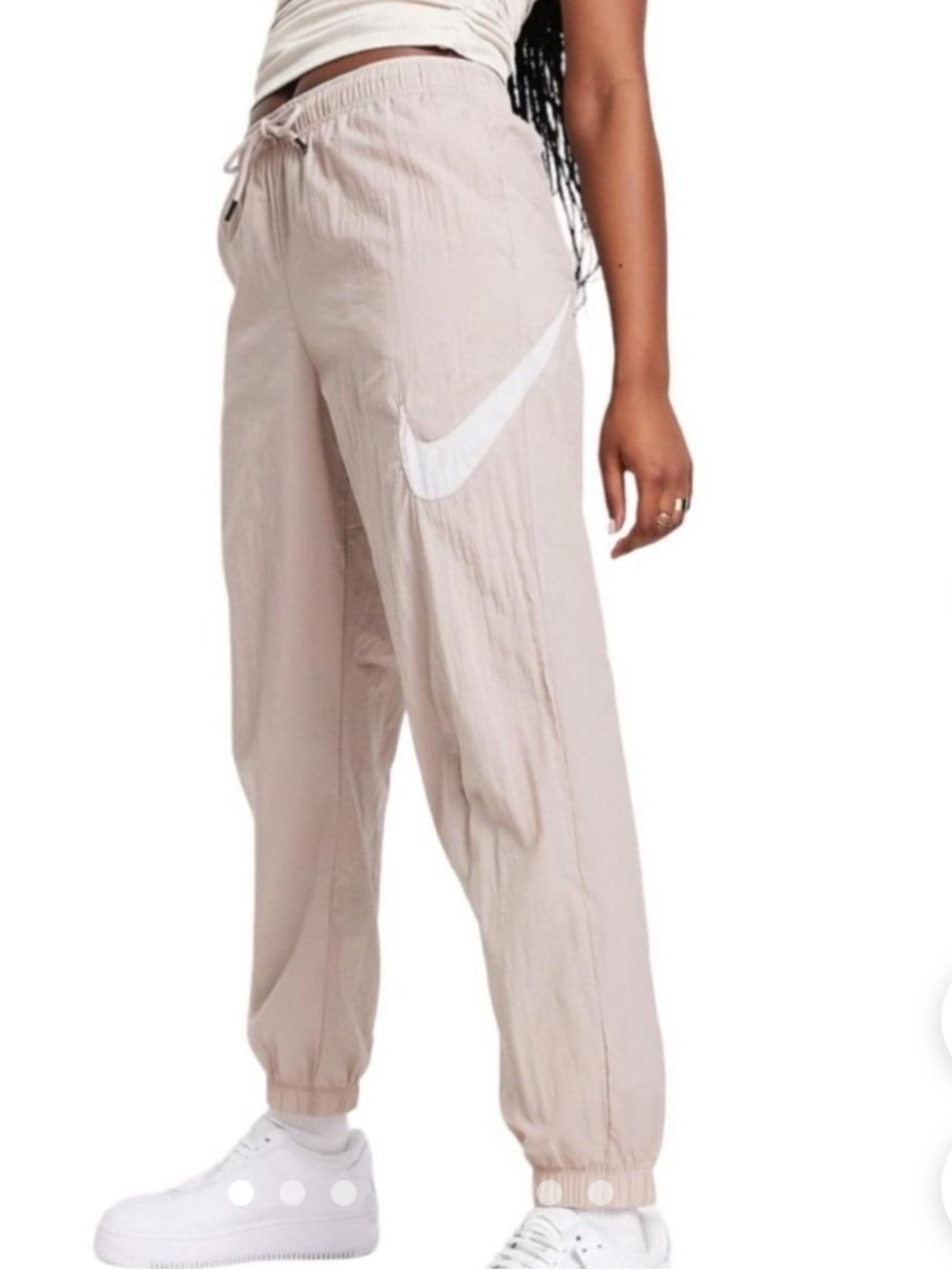 Nike Women’s Cream & White Windbreaker Pants